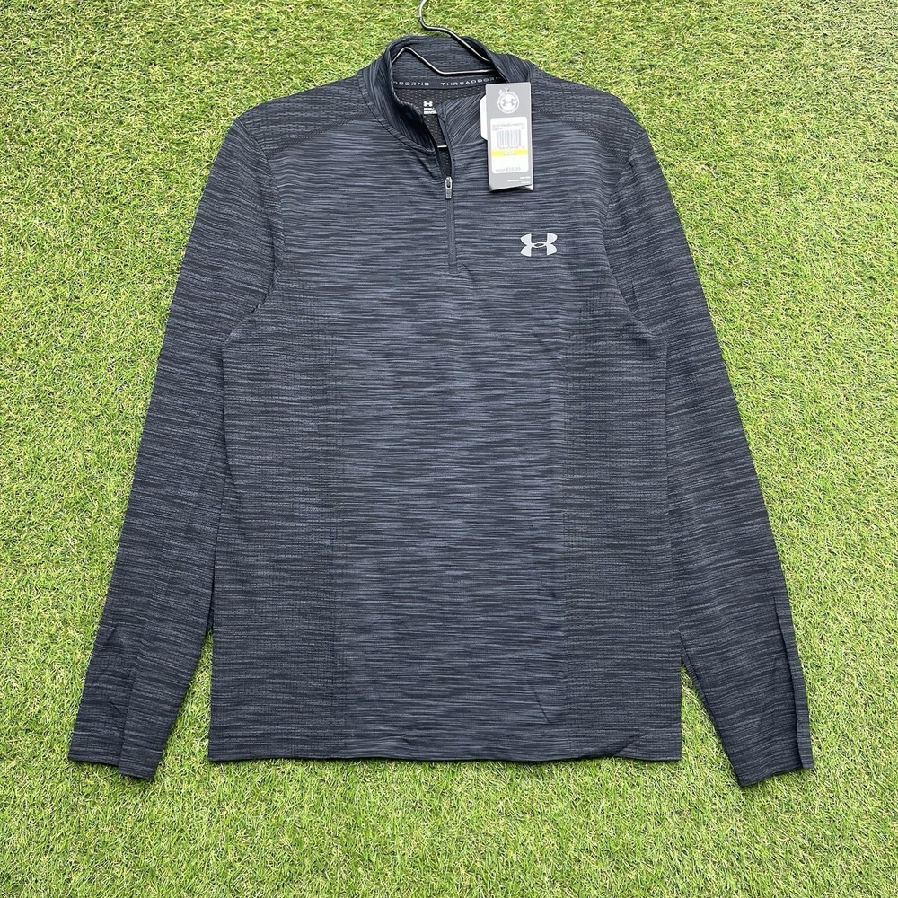 Under Armour UA Storm Coldgear Shirt Mens Medium Golf 1/4 Water Resistant NEW